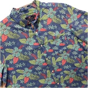 Vineyard Vines Hawaiian Classic Fit Tucker Shirt Short Sleeve Button Mens XL EUC